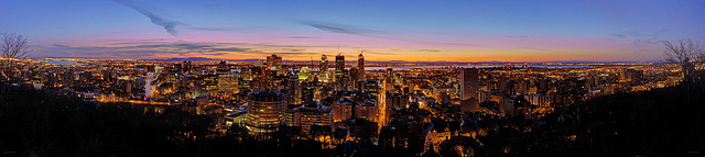 Montreal holiday panorama